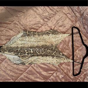 Snakeskin pattern bodysuit